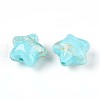 Transparent Resin Enamel Beads RESI-N043-02D-2