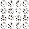 SUNNYCLUE 30Pcs Printed Silicone Focal Beads SIL-SC0001-73-1