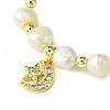 Mother's Day Jewellery Natural Cultured Freshwater Pearl Beads Stretch Bracelets BJEW-JB10739-3