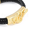 Microfiber Leather Cord Bracelets BJEW-P328-09G-2