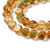 Transparent Electroplate Glass Beads Strands GLAA-Q099-D01-05-3