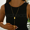 Stainless Steel Rosary Bead Necklaces KR9806-4