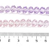 Transparent Painted Glass Beads Strands DGLA-A034-T8mm-A05-4