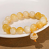 Natural Bodhi Wood Beads Charm Bracelets WG92C20-05-1