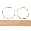 Wavy C-Shaped 304 Stainless Steel Stud Earrings EJEW-A129-02G-3