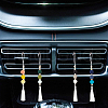 Wood & Wool Felt Balls Car Vent Oil Diffusers HJEW-DR00031-6