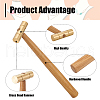 Brass Ball Hammer TOOL-WH0202-06G-4