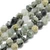 Natural Green Line Jasper Beads Strands G-S149-01-8mm-1