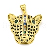 Brass Micro Pave Cubic Zirconia Pendants KK-K354-18G-02-1