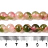 Dyed Natural White Jade Beads Strands G-T138-8mm-210-18-5