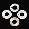 Natural Freshwater Shell Connector Charms SHEL-T020-20-1