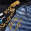 3.8M Ethnic Style Iron on/Sew on Embroidery Flower Polyester Lace Trim Ribbon OCOR-WH0070-121A-4