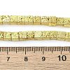 Electroplated Natural Lava Rock Beads Strands G-L606-E02-01B-4