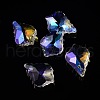 AB Color Plated Electroplate Glass Pendants X-EGLA-O003-06C-1