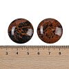 Natural Mahogany Obsidian Cabochons G-H1596-FR-25mm-22-3