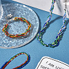 15 Strands 15 Colors Transparent Gradient Color Glass Beads Strands GLAA-TA0001-80-15