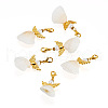 Angel Shell & Acrylic Pendant Decorations HJEW-TA00199-3
