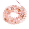Natural Cherry Blossom Agate Beads Strands G-K310-C07-6mm-3