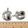 Natural Tiger Eye Pendants G-M434-03P-18-3