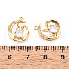 Brass Micro Pave Cubic Zirconia Pendants KK-N263-49G-3
