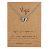 Alloy Constellation Pendant Necklaces WG6F1B2-20-1