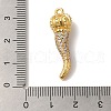 Rack Plating Brass Micro Pave Cubic Zirconia Pendant KK-A229-03E-G-3