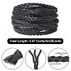 Flat PU Leather Braided Cord OCOR-WH0086-87B-02-2