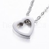 Tarnish Resistant 304 Stainless Steel Pendant Necklaces NJEW-G287-15P-1
