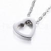 304 Stainless Steel Pendant Necklaces NJEW-G287-15P-1