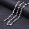 Titanium Steel Byzantine Chain Necklace for Men's FS-WG56795-175-1