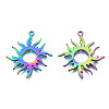 Ion Plating(IP) 201 Stainless Steel Pendants STAS-N098-051M-2