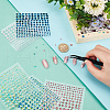 AHADERMAKER 10 Sheets 5 Colors Self Adhesive Acrylic Faux Pearl stickers DIY-GA0004-51-3