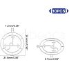 Unicraftale 10Pcs 304 Stainless Steel Sigil of Lilith Pendants STAS-UN0028-57-5