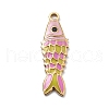 304 Stainless Steel Enamel Pendants STAS-R169-04C-G-1