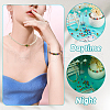 96Pcs 24 Styles Luminous Handmade Gold Sand Lampwork Beads LAMP-TA0001-05-8