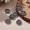 Platinum Plated Alloy Charms ENAM-S118-02N-P-5
