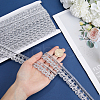 Polyester Shell Shape Lace Ribbon OCOR-WH0078-108B-3