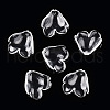Transparent Glass Petal Beads GLAA-N001-19-1