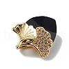 Real 18K Gold Plated Rack Plating Brass Micro Pave Clear Cubic Zirconia Pendants KK-C015-24G-07-2
