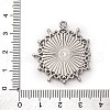 304 Stainless Steel Pendant Cabochon Settings STAS-Q363-03P-3