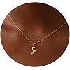 Fashionable Brass Letter Heart Pendant Necklaces for Women FS-WGD0E1D-19-1