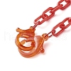 Acrylic Cable Chain Necklace Sets NJEW-JN03635-7