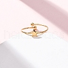 304 Stainless Steel Open Cuff Ring for Women RJEW-A071-01E-G-2