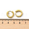 304 Stainless Steel Two Tone Star Hoop Earrings EJEW-D308-12PG-3