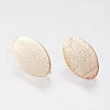 Long-Lasting Plated Brass Stud Earring Findings KK-K227-062G-NF-1