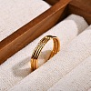 3Pcs Stainless Steel Rings Cubic Zirconia Plain Band Rings PW-WGD1CD2-01-2