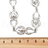 304 Stainless Steel Spider Link Chain Necklaces for Women Men NJEW-A043-06P-5