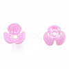 Resin Imitation Pearl Bead Caps RESI-N036-01A-03-2