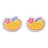 Transparent Printed Acrylic Cabochons TACR-N016-35-3