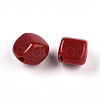 Opaque Acrylic Beads SACR-T017-36A-2